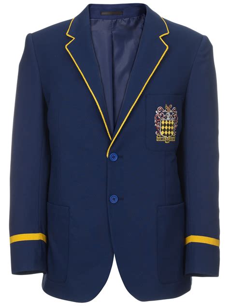 The Blue Coat School Girls' 6th Form Blazer, Navy/Gold | Blue coat school, Blue coats, Blazer