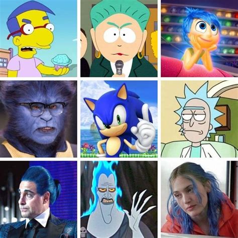 9 Fictional Characters with Blue Hair Quiz - By Pilgab