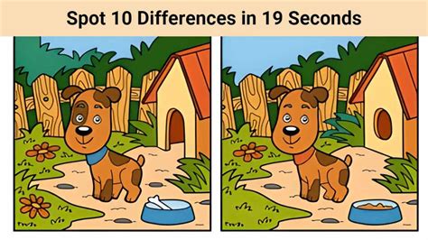 Spot The Difference Can You Spot All 10 Differences In 19 Seconds ...