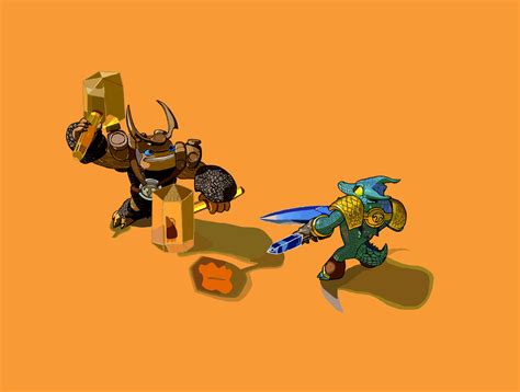 Skylanders: Wallop vs Snapshot by Strikehawk on DeviantArt