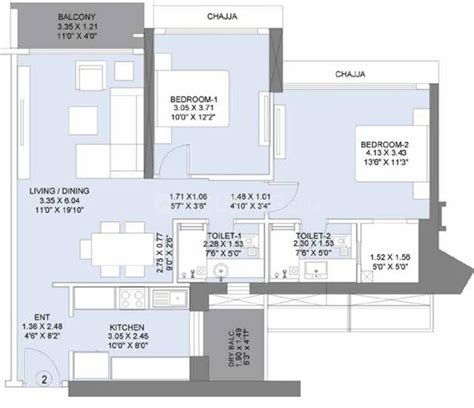 L&T Crescent Bay Floor Plan Parel, Mumbai