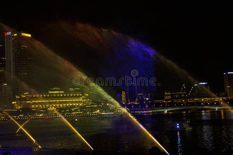 Singapore 11-27-2017 : Light Show Spectacular at Gardens by the Bay ...