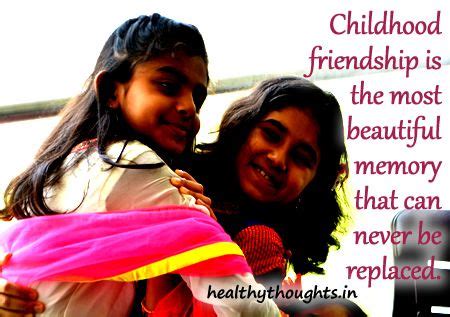 Childhood friendship is the most beautiful memory that can never be replaced-friends-friendsh ...