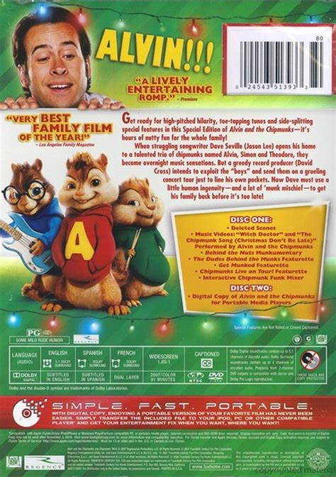 Alvin And The Chipmunks: Special Edition (DVD 2007) | DVD Empire