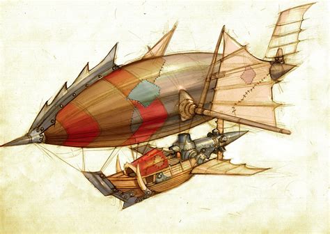 Airship | Airship art, Steampunk airship, Airship