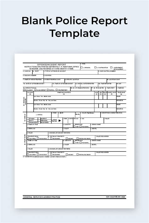 Blank Police Report Template Google Docs