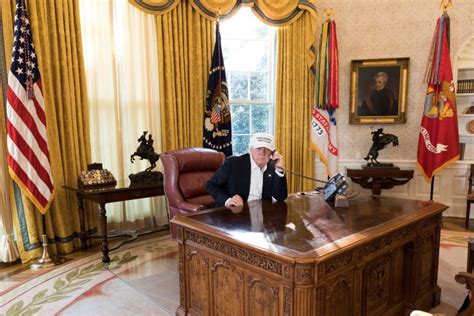 Photos of President Donald J. Trump Working in the White House During the Democrat Shutdown ...