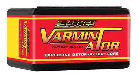 Barnes Bullets Rifle 6mm .243 72 GR Flat Base Hollow Point 100 Box ...