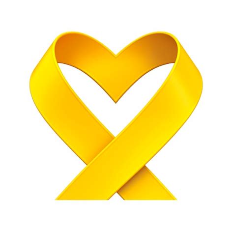 Premium AI Image | Yellow ribbon suicide prevention