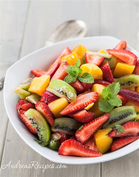 Fruit Salad Recipe with Kiwi, Strawberries, and Mango - Andrea Meyers