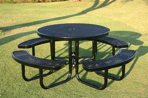 Custom Metal Picnic Tables — Randolph Indoor and Outdoor Design