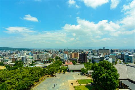 Panoramic View of Kumamoto City | from Kumamoto Castle at Ho… | Flickr