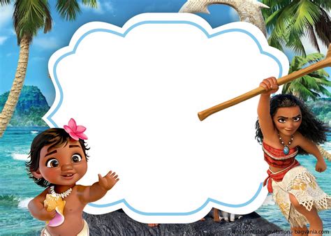 Moana Birthday Invitations Template Free - Printable Word Searches