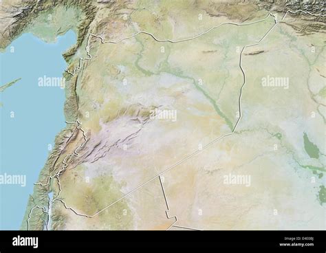 Syria map hi-res stock photography and images - Alamy