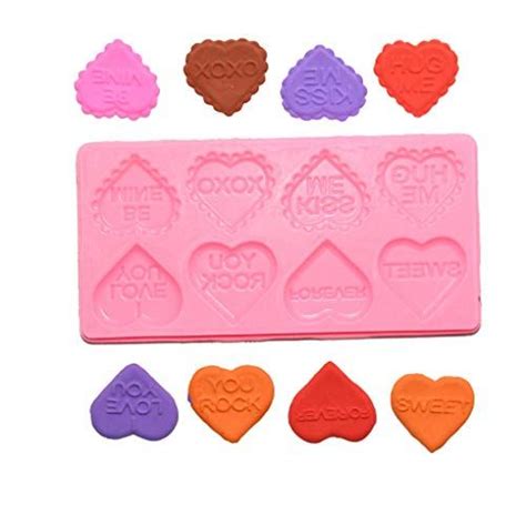 Valentine's Mold Silicone Heart Shaped Chocolate Candy Molds Silicone ...