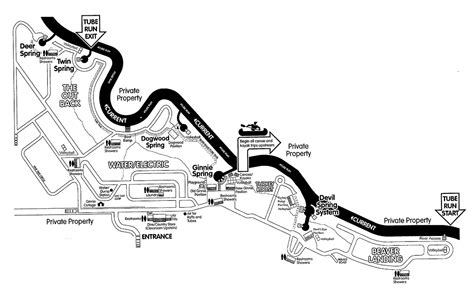 Ginnie Springs Park Map