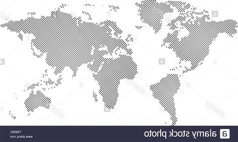 Dotted World Map Vector at Vectorified.com | Collection of Dotted World ...