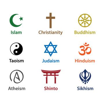 6 World Religions Symbols