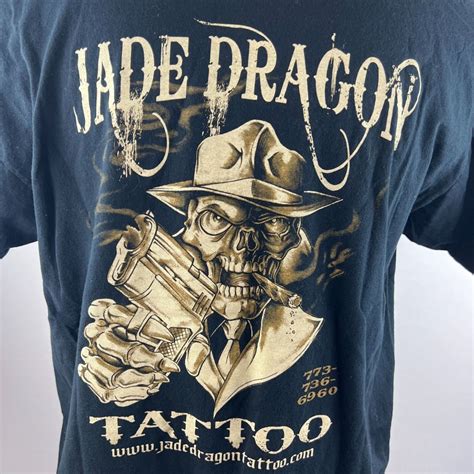 Jade Dragon Tattoo & Exotic Body Piercing XL T-Shirt