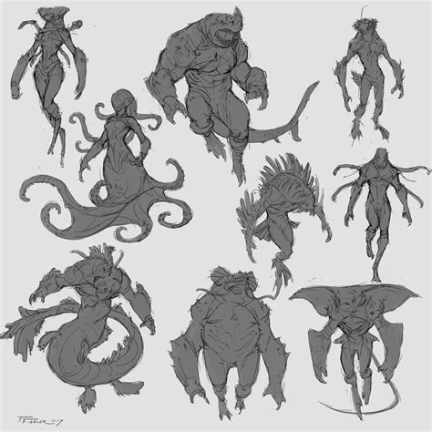 creature design concept art - Joleen Starks