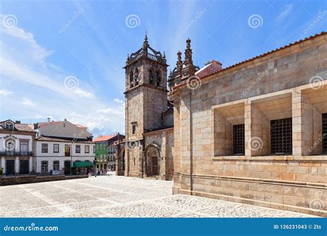 Braga, Portugal. Braga Cathedral Aka Se De Braga Stock Image - Image of ...