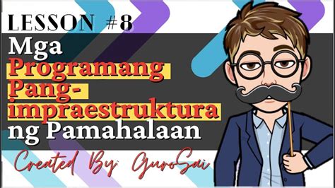 ARALING PANLIPUNAN : Mga Programang Pang-impraestruktura ng Pamahalaan - YouTube