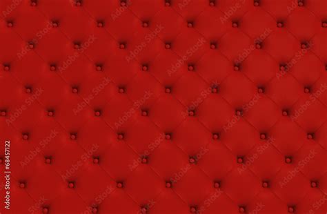 the red texture of the skin quilted sofa Stock Photo | Adobe Stock