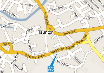 Taunton Map - United Kingdom