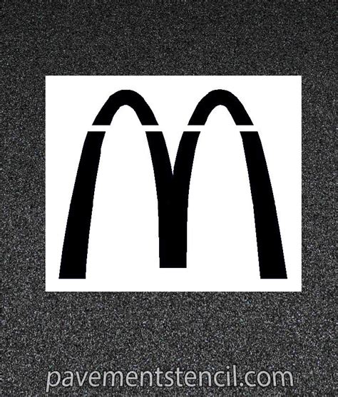 McDonald’s Arch Logo Stencil | Pavement Stencil Company Canada