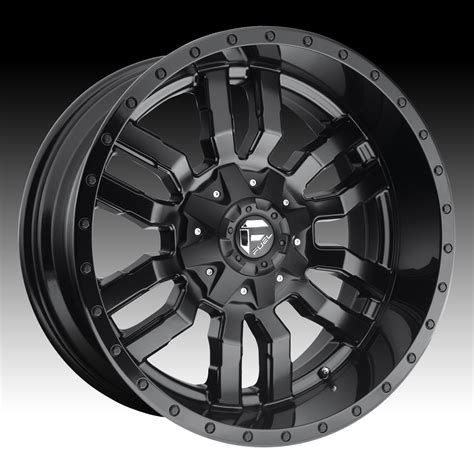 Fuel Sledge D596 Black Custom Truck Wheels Rims - Fuel - 1PC - Custom ...