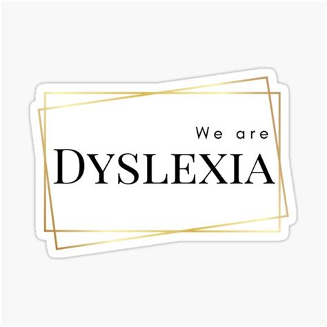 "We Are Dyslexia logo" Sticker for Sale by LellaLa | Redbubble