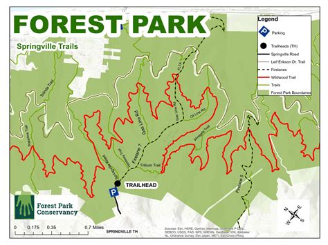 Springville Road Map - Forest Park Conservancy