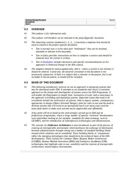 Technical Documentation Template | 10+ Printable PDF and Word