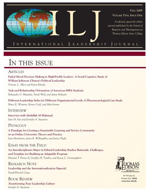 ILJ Archives – International Leadership Journal