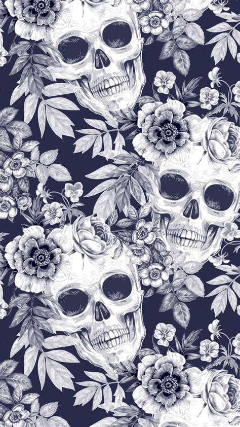 Stylish pattern background | Skull wallpaper, Skull wallpaper iphone ...