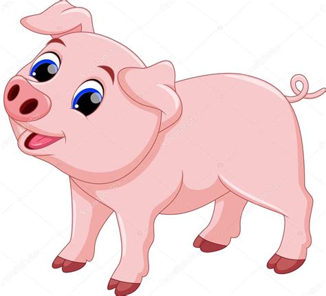 Cute pig cartoon Stock Vector Image by ©irwanjos2 #68519577