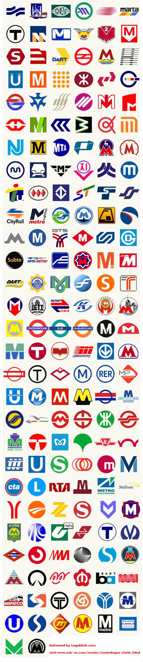 170 Metro Logos of the World * a must SET - Logoblink.com