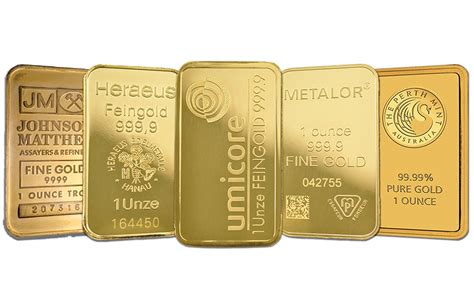 Buy 1 oz Gold Bars | Buy Gold Bars | Buy Gold Bullion Bar | KITCO