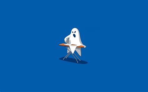 ghost, minimalism, artist, digital art, hd, funny HD Wallpaper