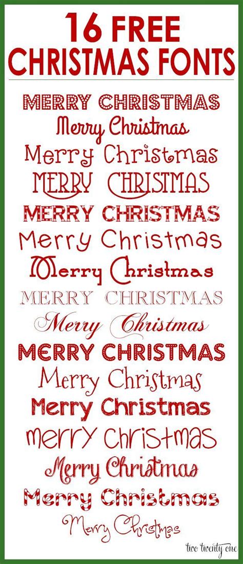 16 Free Christmas Fonts for Your Holiday Designs | Christmas fonts, Christmas fonts free ...