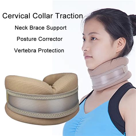 Soft Cervical Collar Traction Warm Neck Belt Support Brace Posture ...