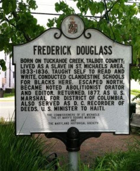 Frederick Douglass Marker | VisitMaryland.org