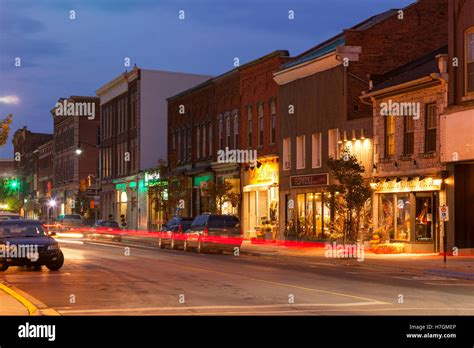 Historical buildings along Dundas Street in downtown Greater Napanee ...