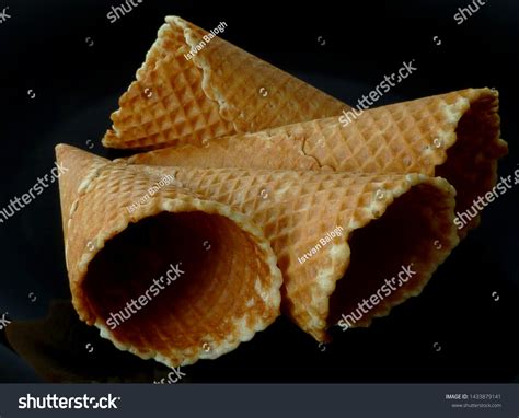 Isolated Ice Cream Cones Wafer Pattern Stock Photo 1433879141 | Shutterstock