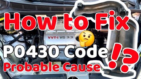 Chevy Silverado Code P0430 Fix