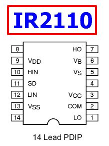 IR2110 Datasheet - High and Low Side Driver - IR