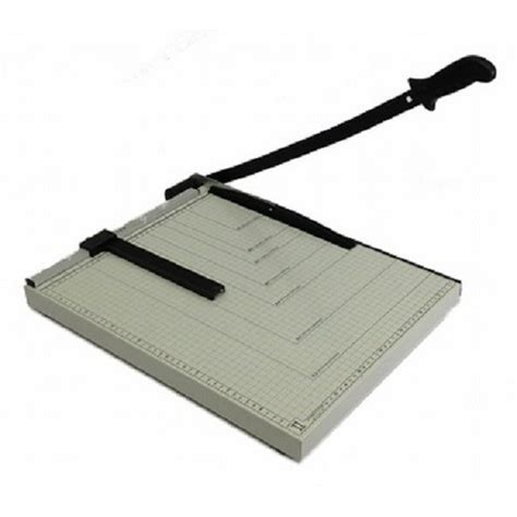 paper cutter guillotine style 18" cut length x 15" inch metal base ...