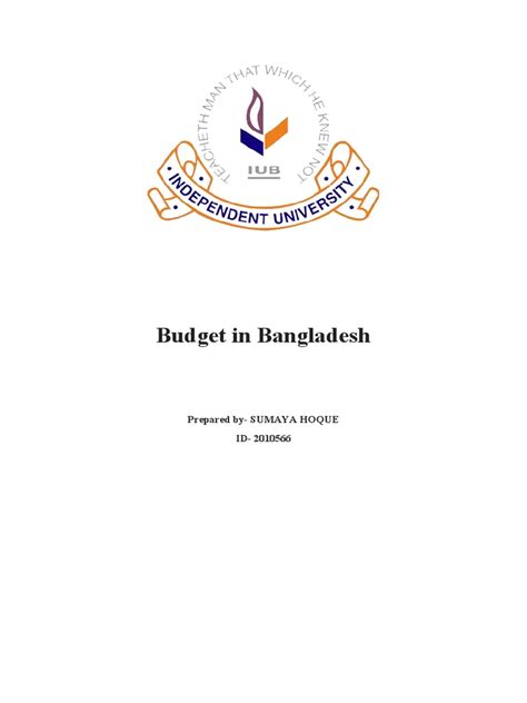 Budget of Bangladesh FINAL | PDF | Fiscal Policy | Government Budget Balance