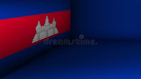 EPS10 Vector Patriotic Background with Cambodia Flag Colors. Stock ...