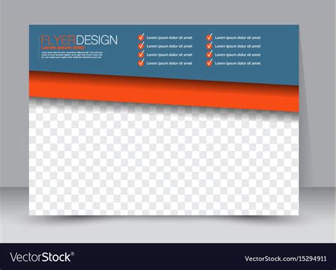 Flyer brochure billboard template landscape Vector Image